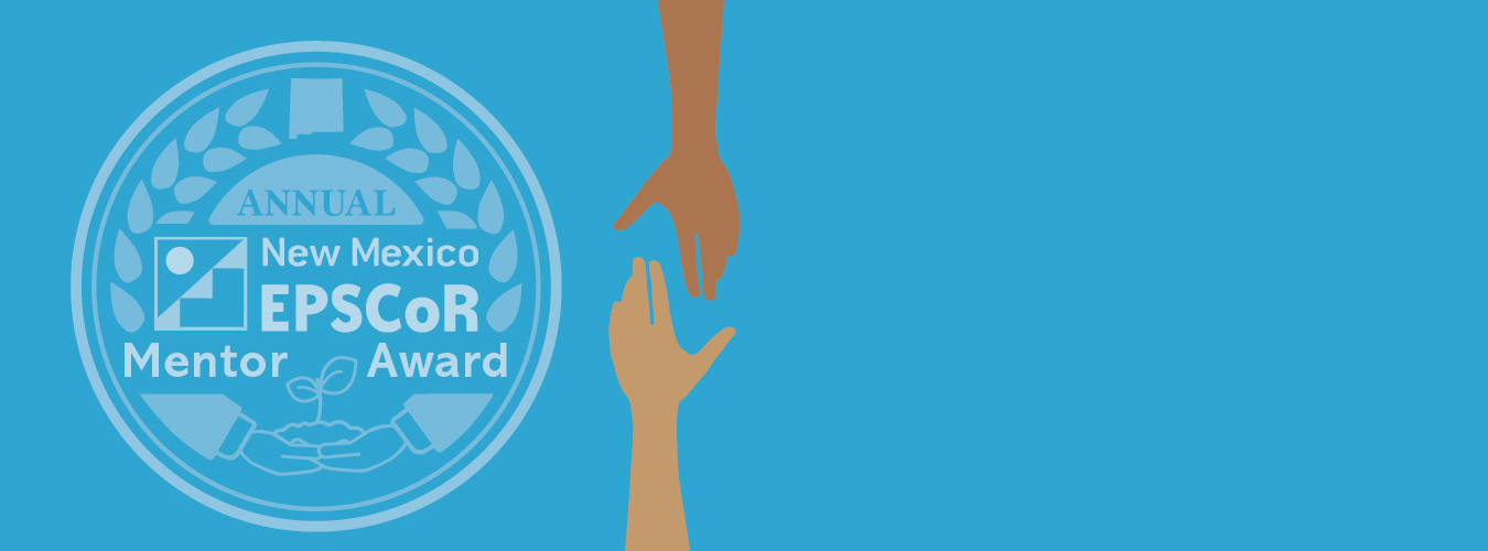 mentor award logo and hands reaching towards each other
