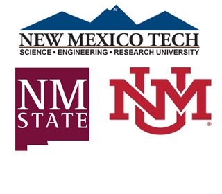 NMT, NMSU, UNM Logos