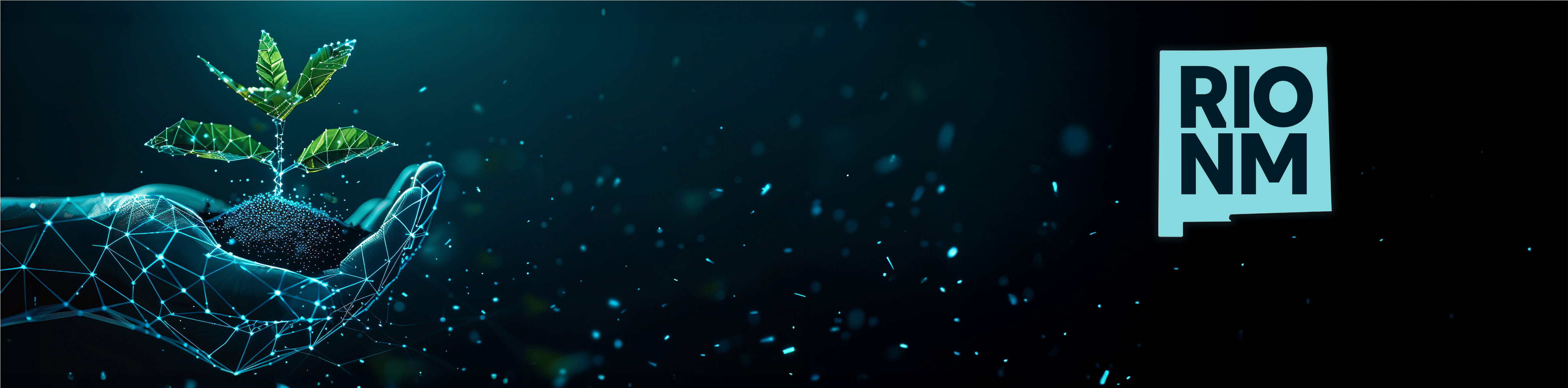 decorative graphic with program logo