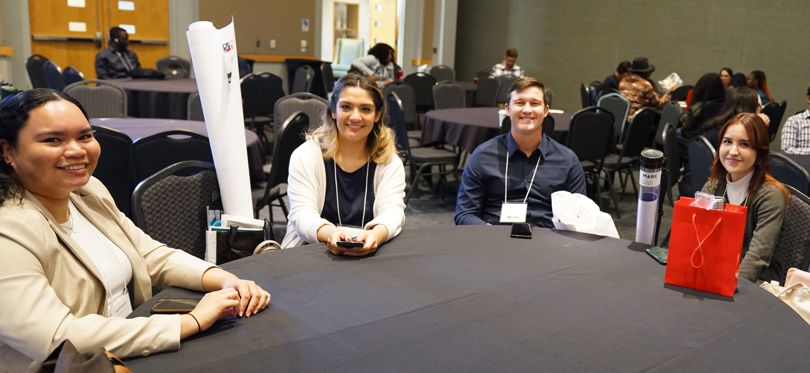 students sitting at a table