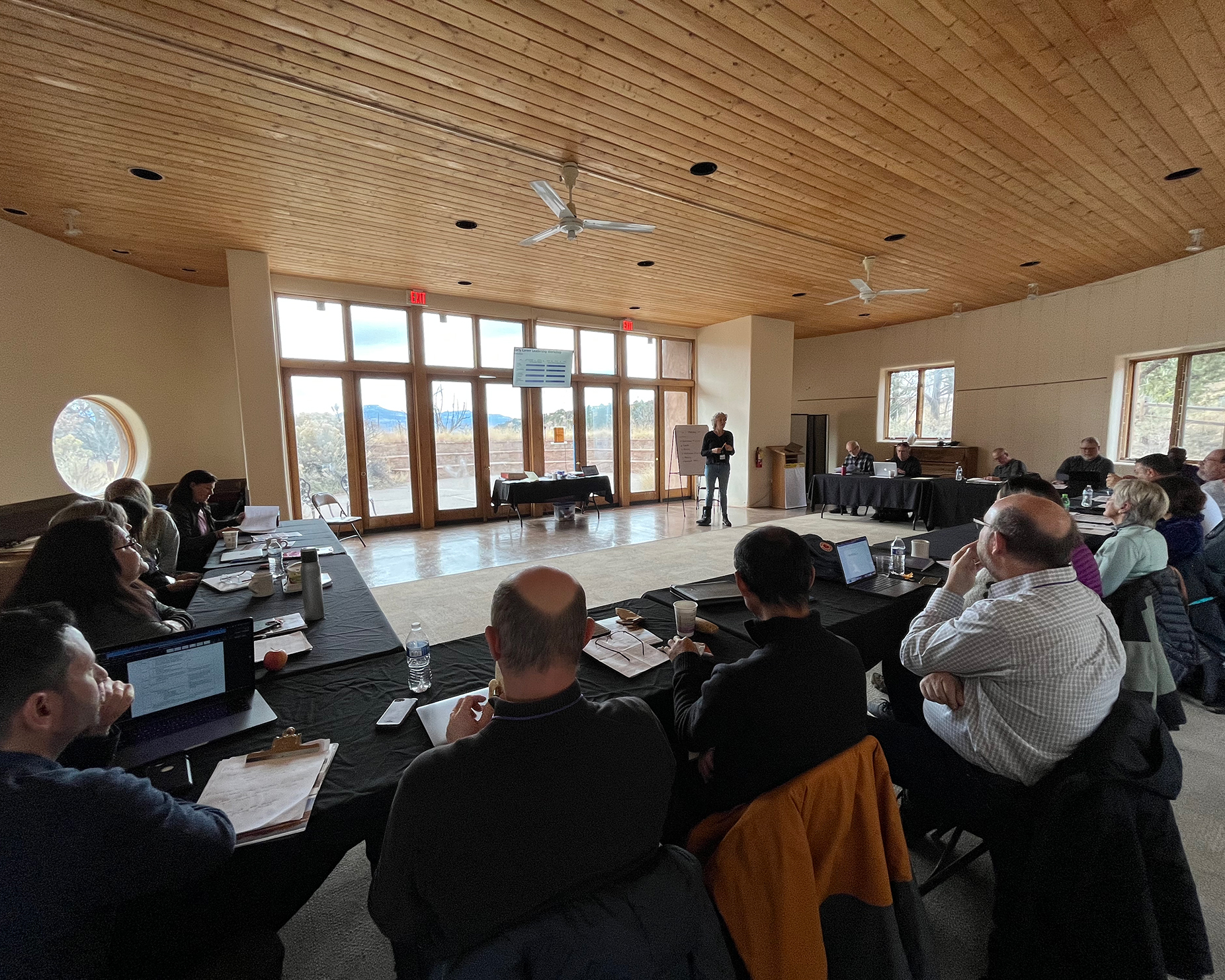 participants in a big room