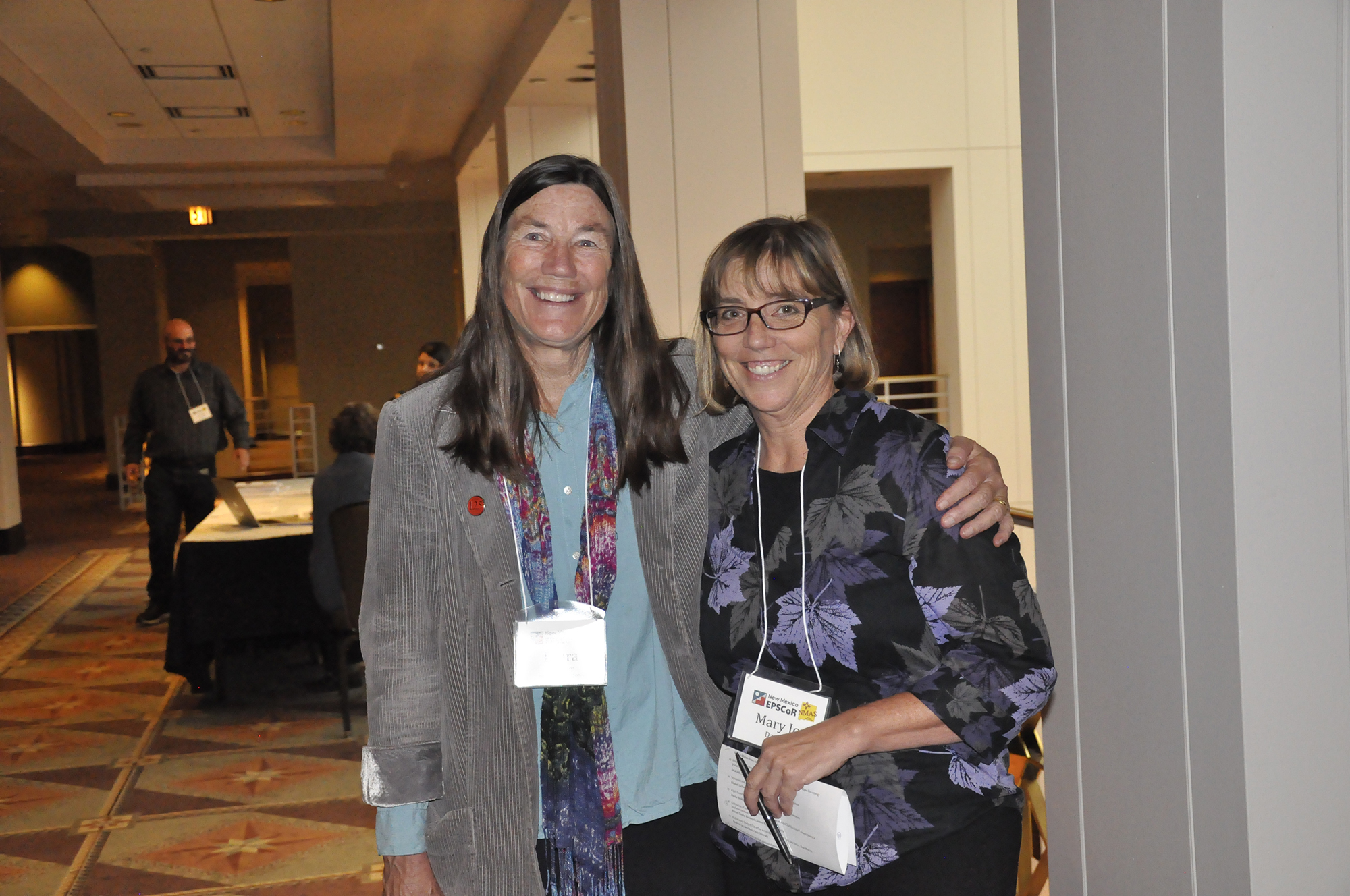 Dr. Crossey and Dr. Daniel at the first New Mexico Research Symposium in 2014